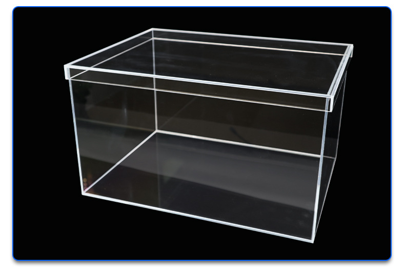 高透明亚克力鞋盒手办模型收纳防尘盒有机玻璃长方形亚克力盒子