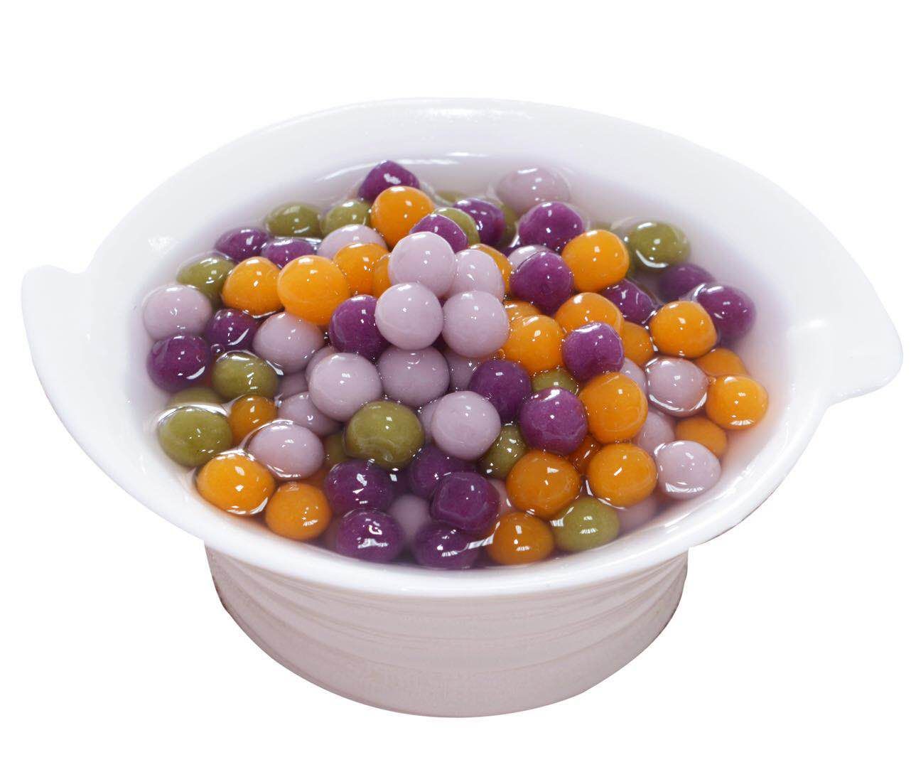 小芋圆小汤圆混合口味芋头地瓜紫薯抹茶小圆子800g袋装甜品配料