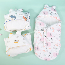 初生婴儿产房包被新生儿抱被蝴蝶襁褓睡袋纯棉春秋冬厚款宝宝用品