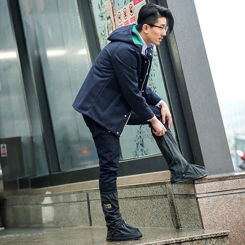 送外卖雨装备骑手防水防滑雨鞋套耐磨加厚防脏雨靴雨天出门神器男