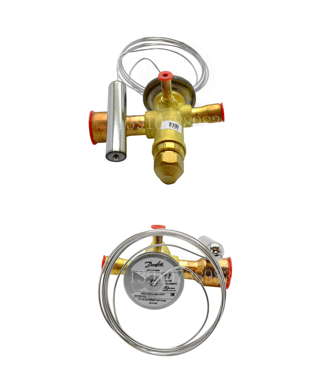 丹佛斯热力膨胀阀f22外平冷库空调热力膨胀阀t2tex2机组配件阀芯