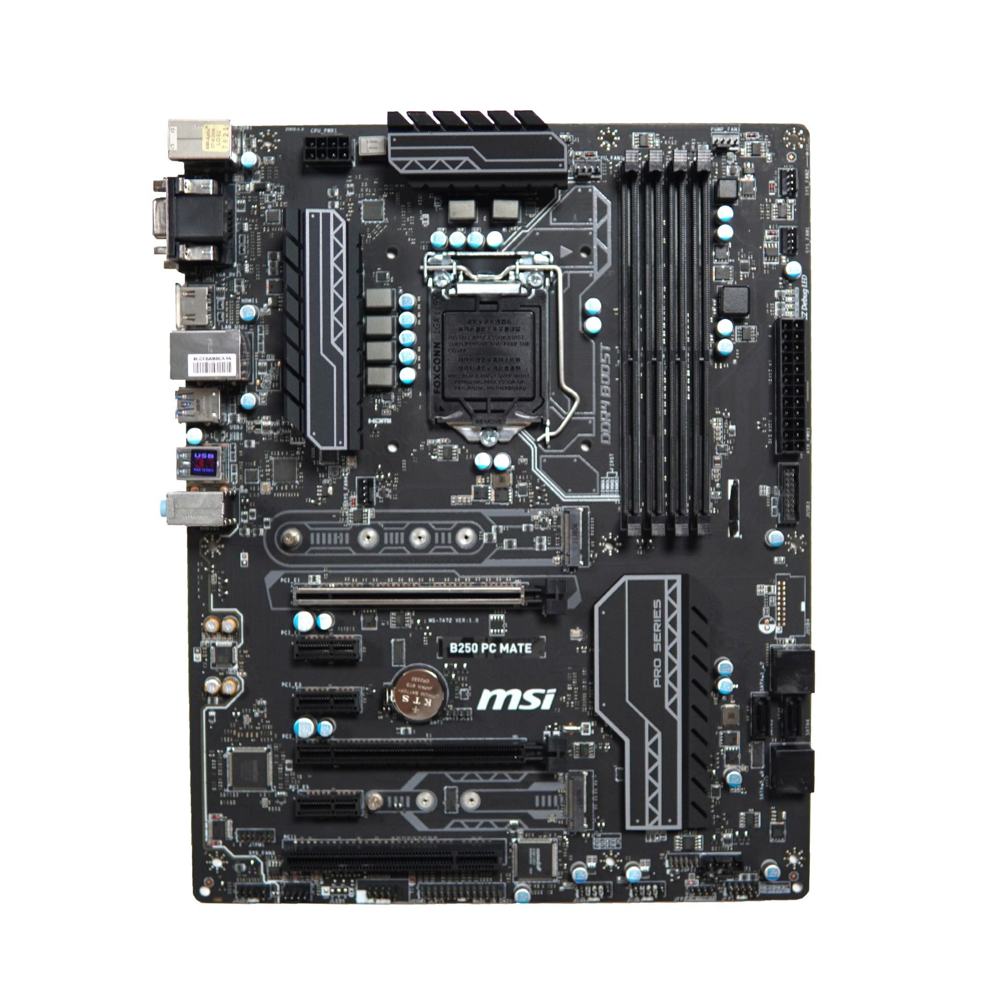 适用于微星b250 pc mate主板1151针内存ddr4 atx版型64gb