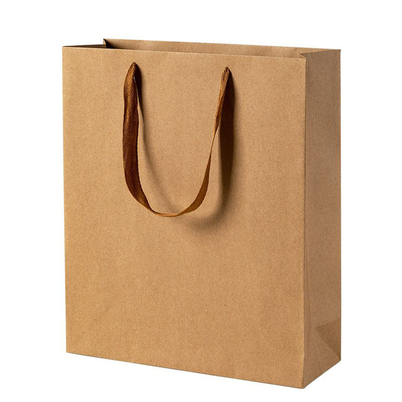 厂家牛皮纸礼品手提袋定制红酒包装纸质外卖打包小纸袋子定做logo