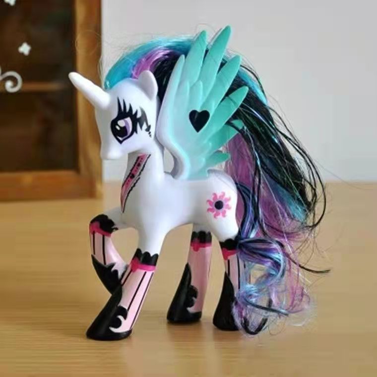 适用小马宝莉盲盒玩具公主公仔手办独角兽模型大摆件女孩生日礼物