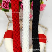 厂家毛线织带花边韩版小香风新款织带箱包带鞋材辅料家纺织带