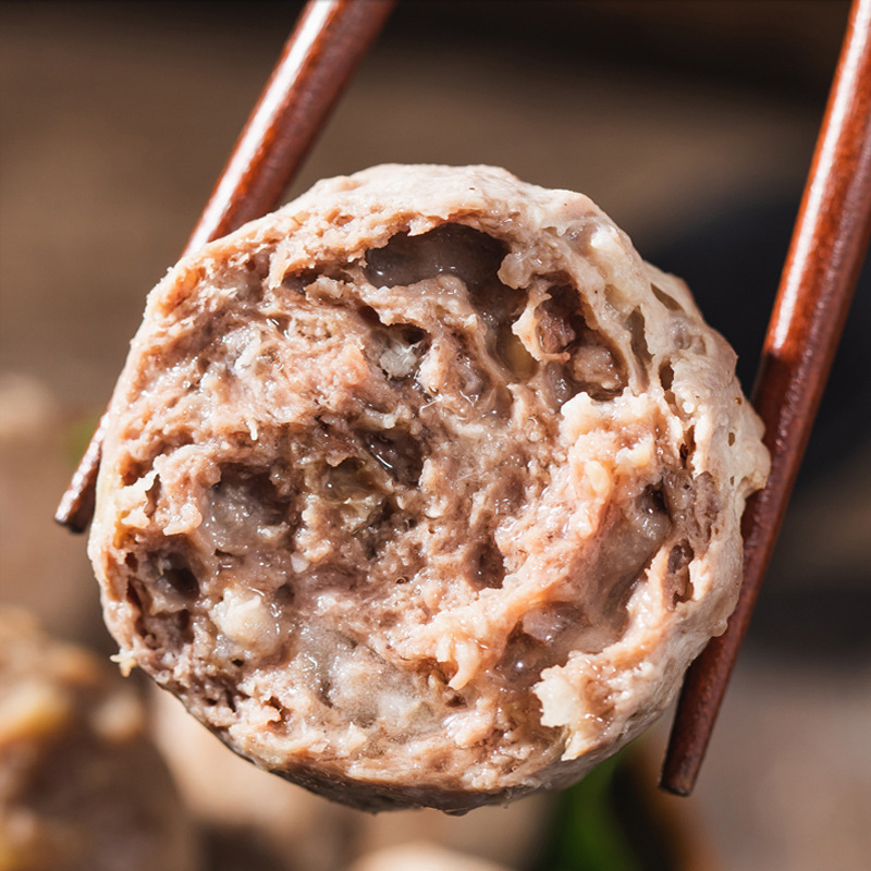 250g厂家批发潮汕特产关东煮火锅麻辣烫牛肉丸牛筋丸牛肉火锅餐饮