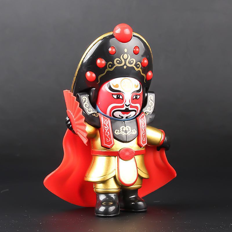 Chinese Essence Culture Sichuan Opera Doll Peking Opera Face-Changing Baby Facial Makeup Special Hand-Made Gift Souvenir Doll Toy Wholesale