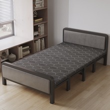折叠床单人床家用午休铁床双人床铁艺床1米2出租房铁床简易硬板床