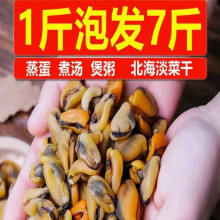 北海特产海产海鲜新鲜野食用淡菜干货青口贻贝海红海虹肉1斤