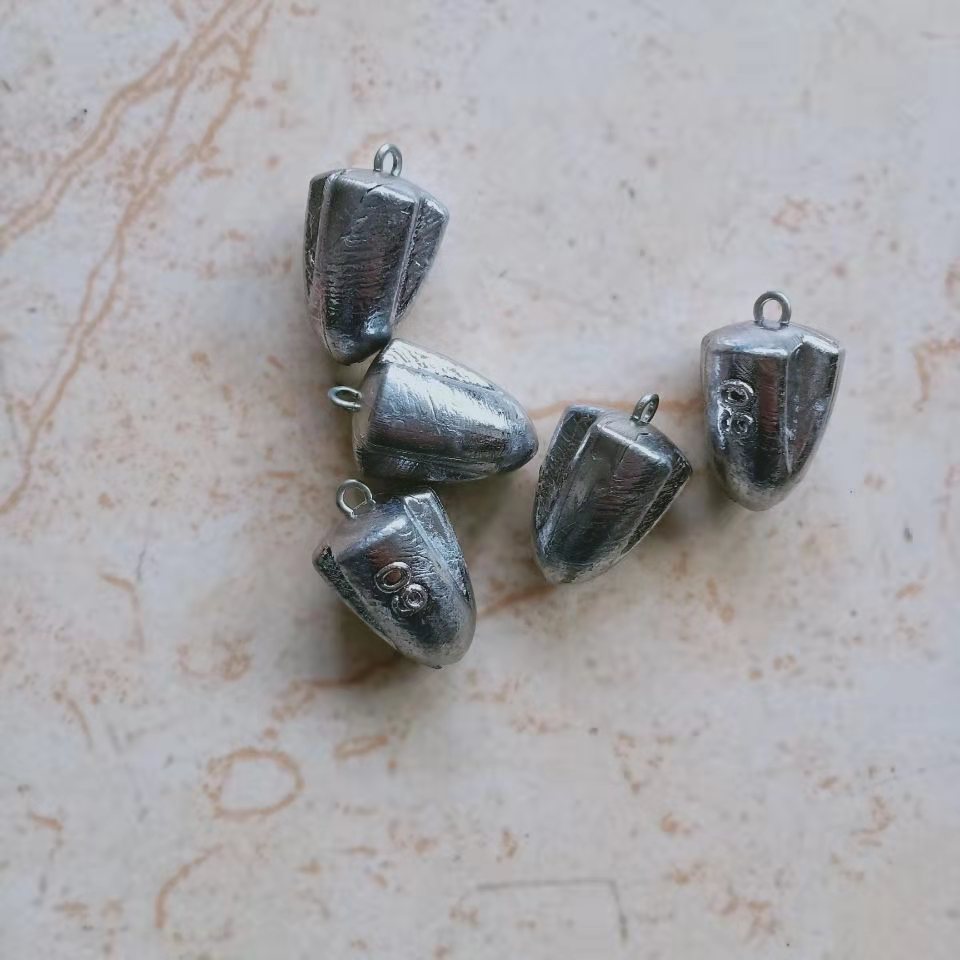 厂家直销 甲鱼铅坠 带环坠甲鱼枪配件 钓鱼铅坠 渔具用品大量批发