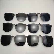 新款GM太阳镜偏光夹片无框多边形米钉男女墨镜夹片眼镜时尚潮流