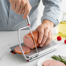 厨房工具带刻度不锈钢奶酪芝士切片器火腿切割器牛油芝士分割器
