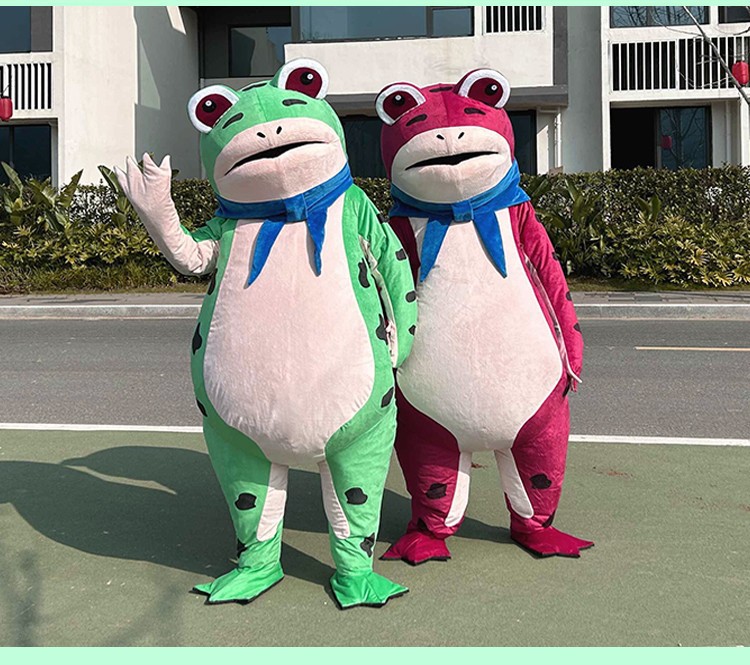 2023青蛙人偶服装成人癞蛤蟆搞怪玩偶演出服道具孤寡卖崽充气衣服