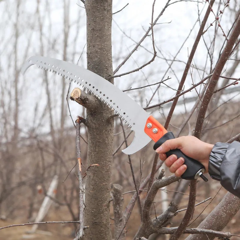高枝锯树枝高空修剪锯树绿化不锈钢高处切割树木树园把手省力刀片