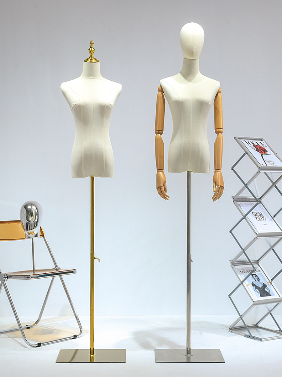 服装店模特半全身橱窗女装道具人台衣服架子假人偶婚纱模特展示架