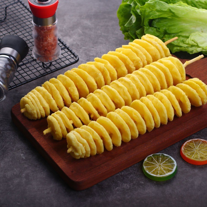 薯塔半成品旋风串10支大号商用土豆片油炸小吃土豆串冷冻整箱批