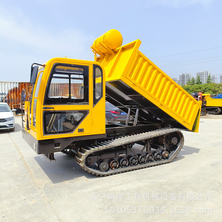 8吨工程履带运输车 后驱爬山虎自卸车 加厚加长链轨混凝土转运车