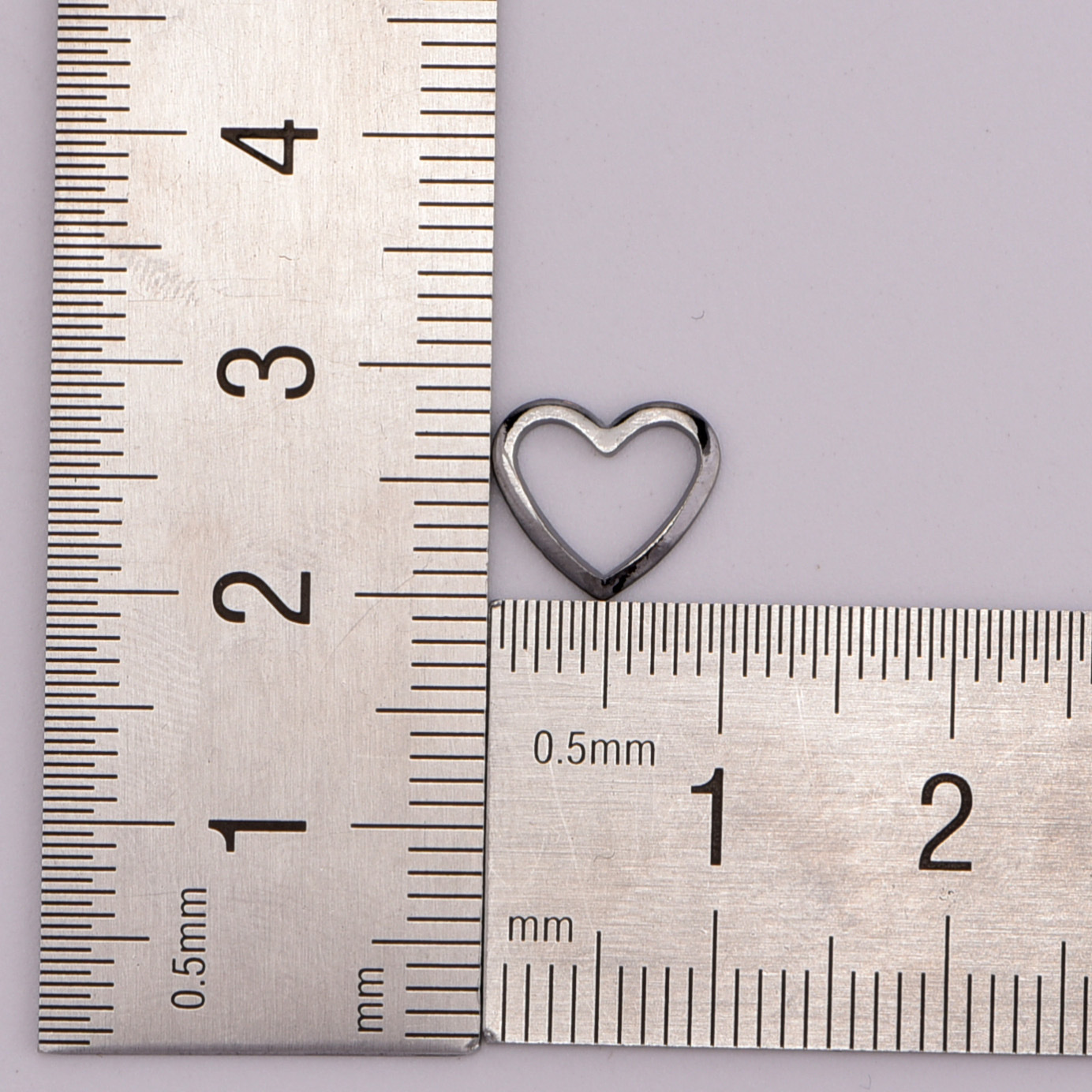 9*10mm环保电镀多色黄铜镂空桃心爱心形耳环项链吊坠箱包饰品配件