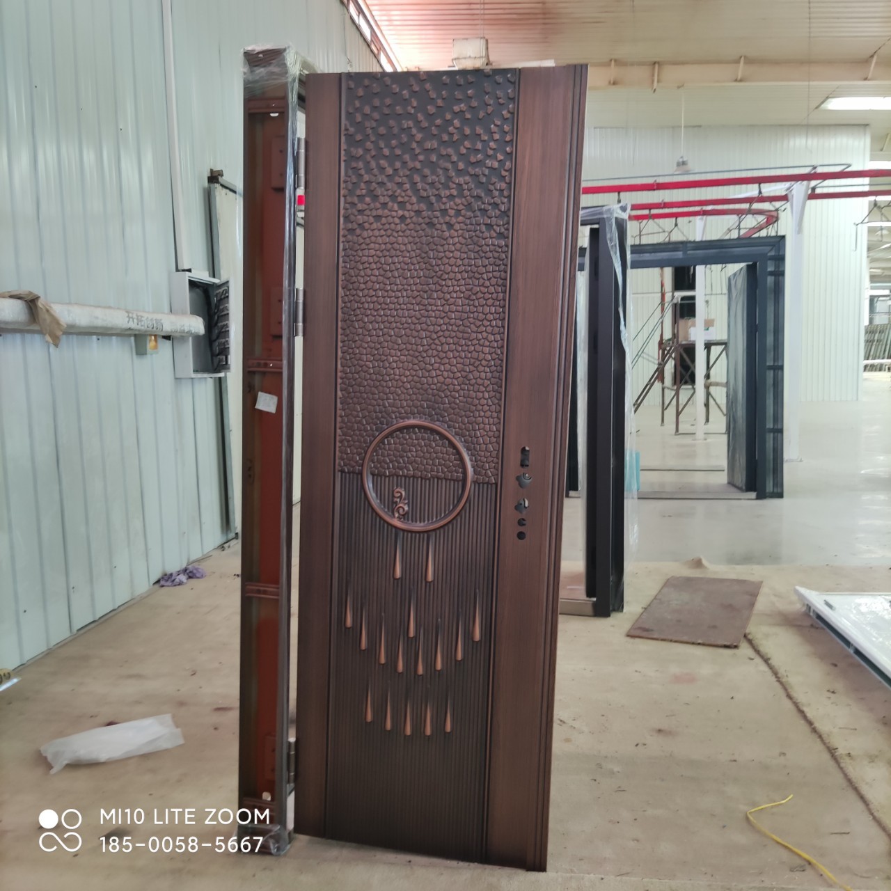 厂家直供防盗门小区写字楼宾馆不锈钢仿铜拉丝铜门单元门