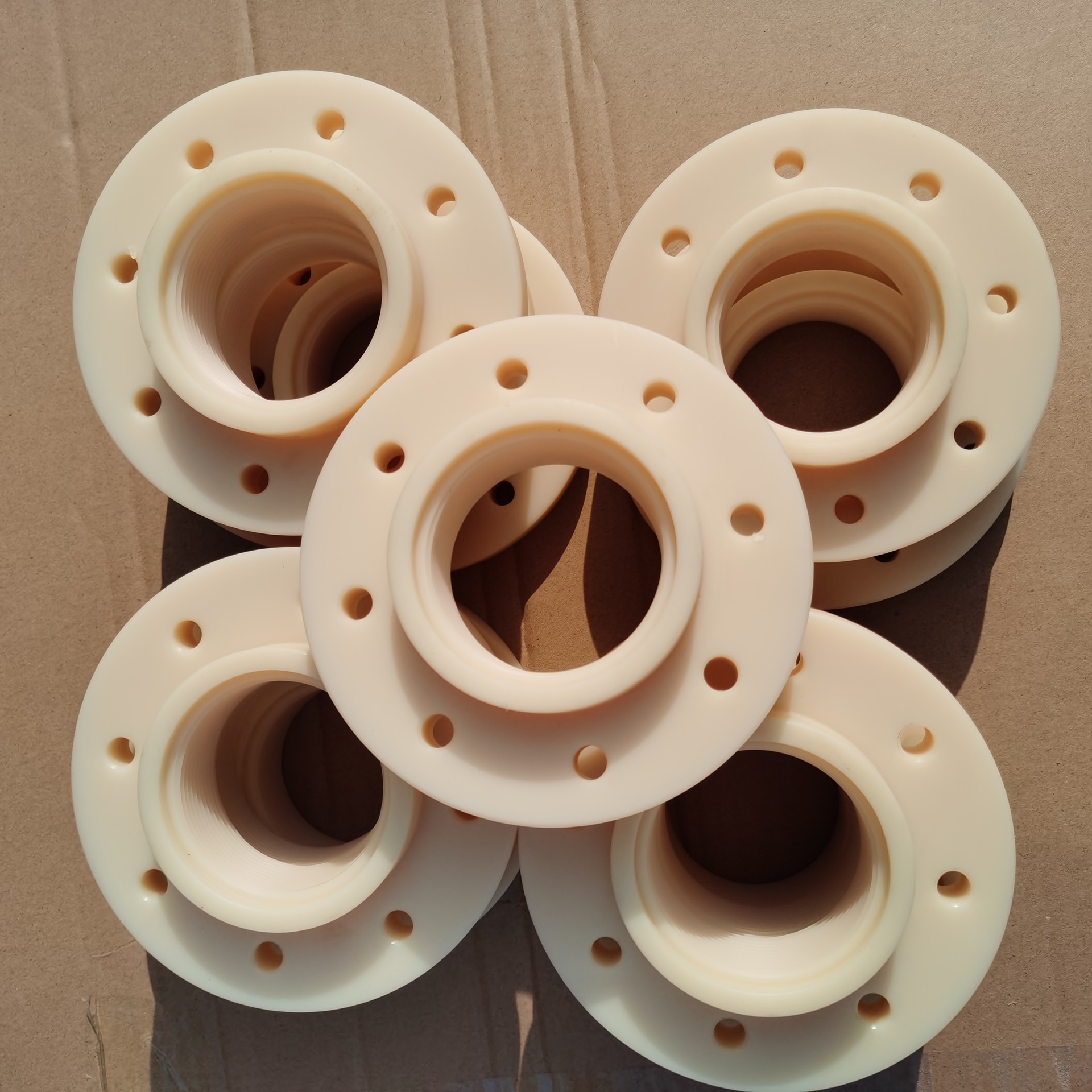 加工塑料制品尼龙件注塑圆柱塑料套尼龙轮定做超高分子件