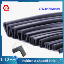 1-5M Black Rubber U-Shaped Strip Edging Sealing Strip-C跨境