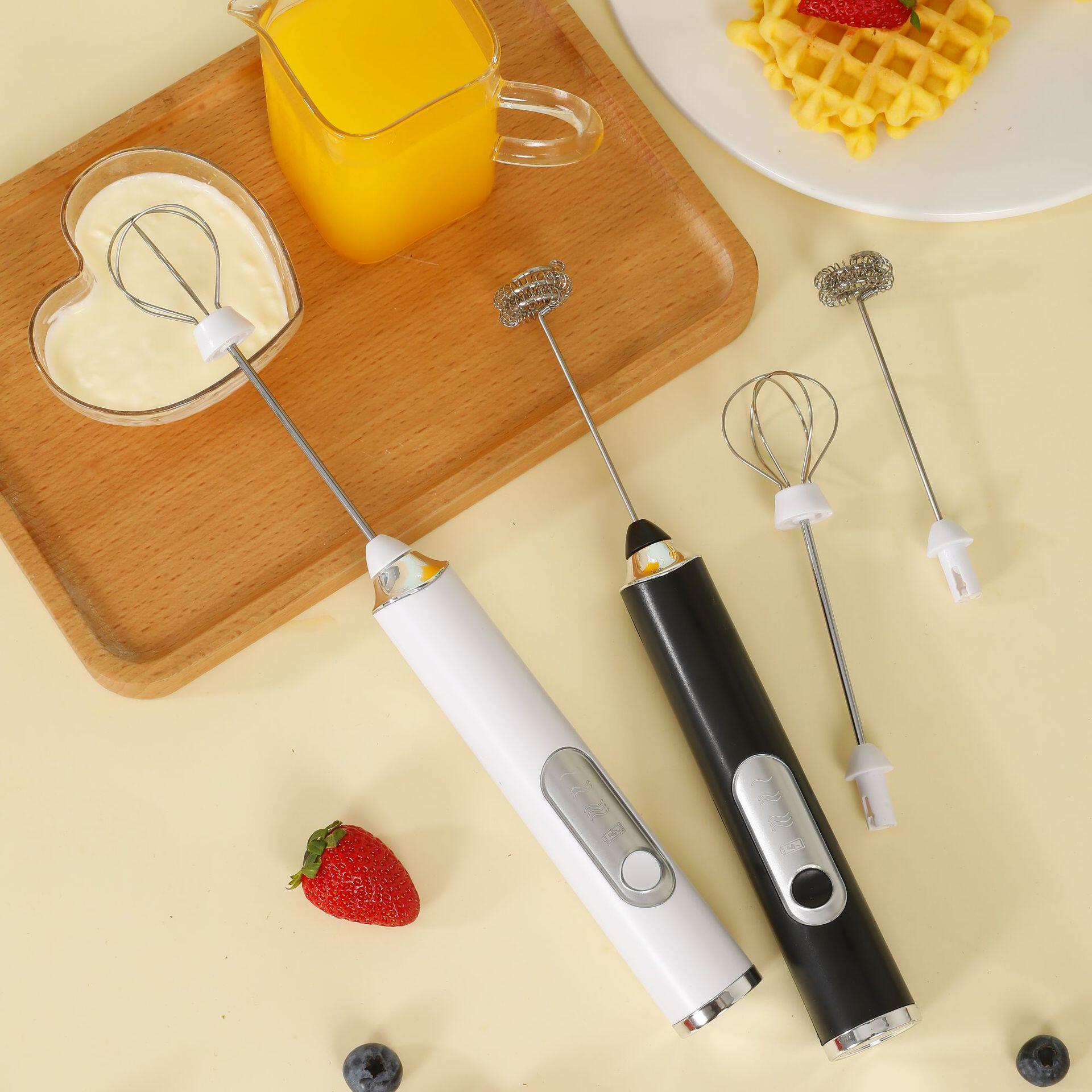 厂家批发手持充电无线电动打蛋器奶油咖啡搅拌器手持奶泡打发器