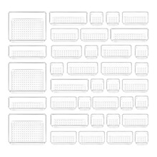 37件套 透明塑料收纳盒 居家厨房卫生间整理杂物收纳盒