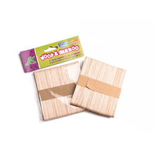 雪糕棍 纯实木桦木自然本色/彩色混合色木儿童DIY木质工艺棒