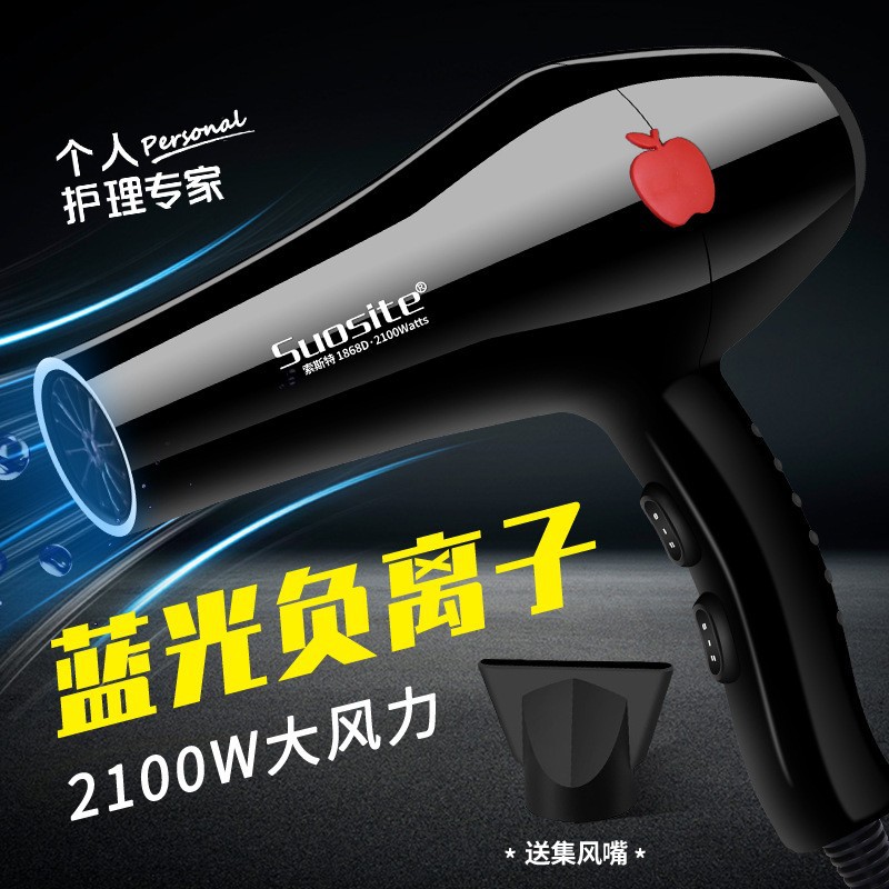 Soster 1802 Hair Dryer High Power 2000W Home Hair Salon Wind SST One Piece Dropshipping Hot Sale