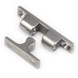 锌合金镀铬门碰 弹珠门碰锁 按一下关闭拉动开启门碰门吸