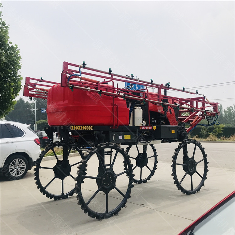 柴油动力农用喷药车 四驱50马力打药机 高架式水田打药机厂家