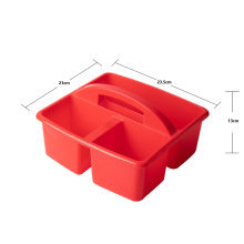 工厂塑料手提篮 分格多格收纳篮 幼儿园绘画工具篮儿童画笔收纳盒