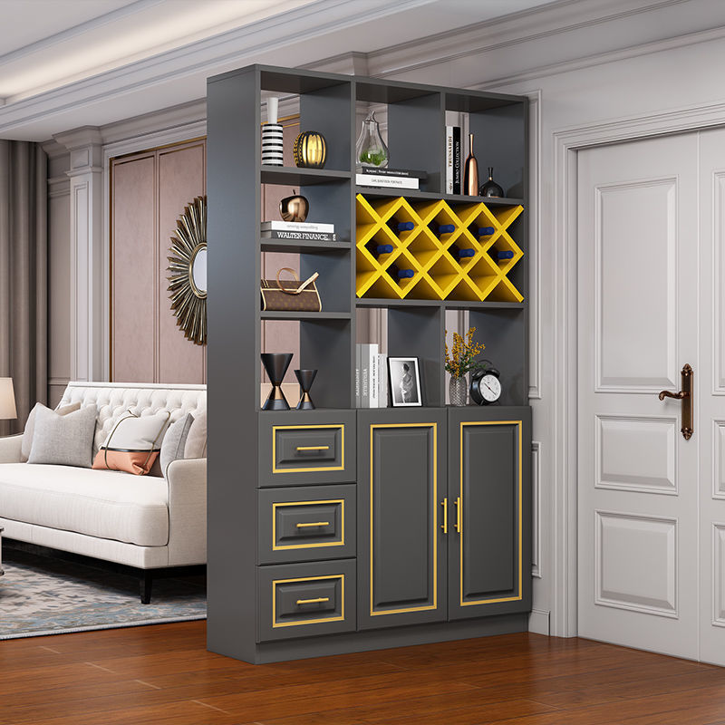 轻奢酒柜玄关柜客厅门厅柜欧式隔断柜家装建材餐厅家具儿童简约现