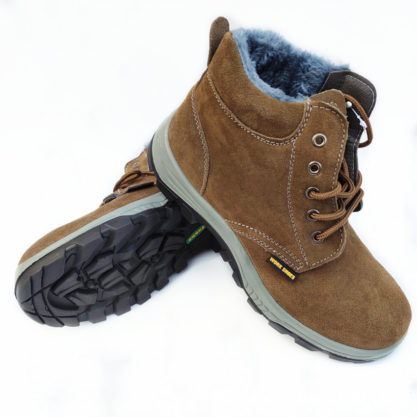 劳保棉鞋防砸防刺穿牛皮鞋耐油酸碱安全防护鞋钢头鞋