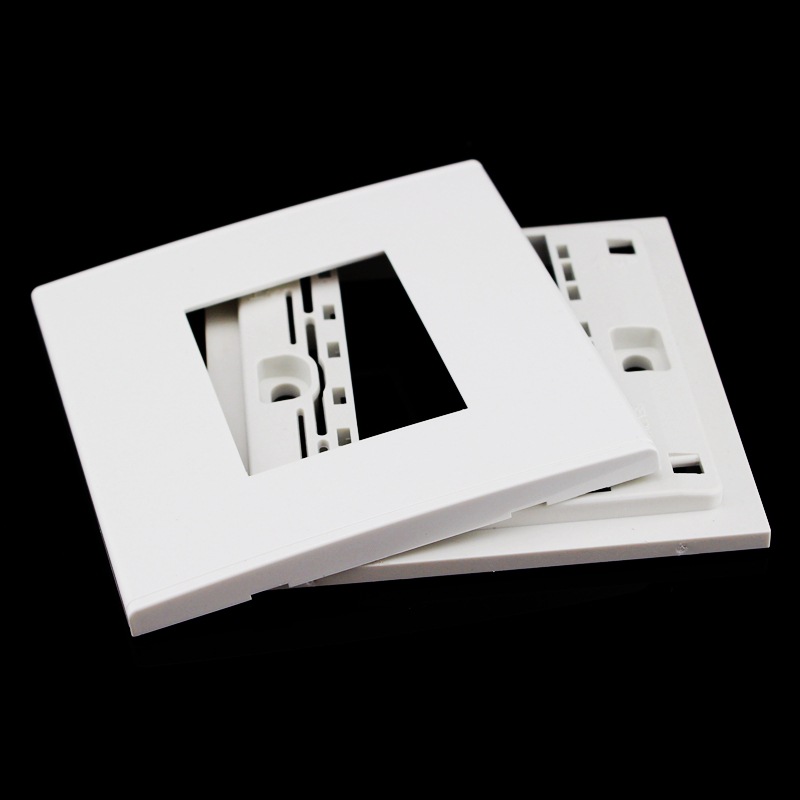 86型二位空白面板 双口空面板强弱电信息组合插座 多媒体墙插面板