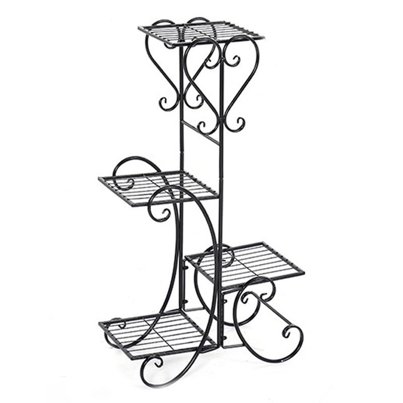 【加粗】欧式多层花架子客厅花架阳台花架绿萝铁艺花盆架多肉花架