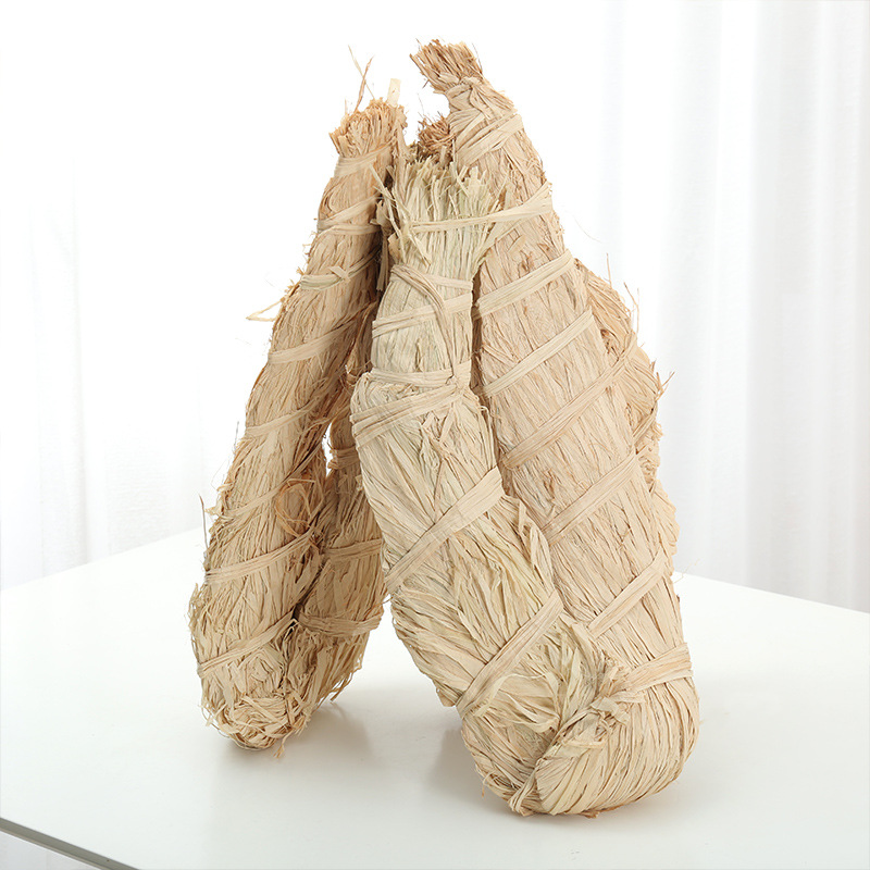 天然拉菲草环保本色干拉菲草包装材料diy手工编织草工艺品装饰用