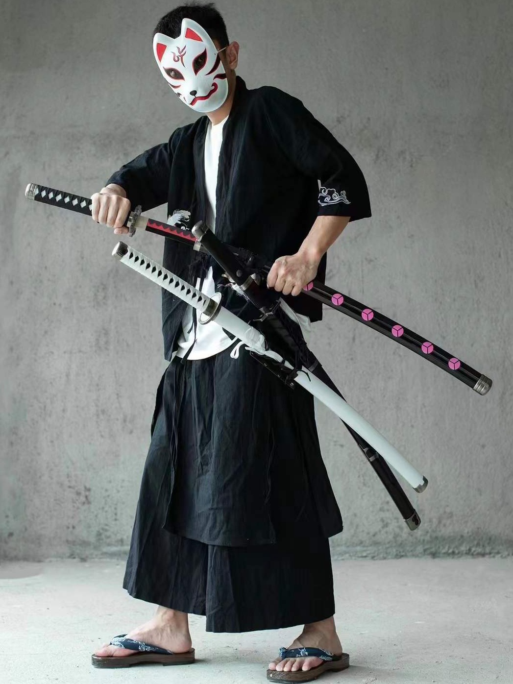 带鞘竹刀木刀儿童玩具刀剑道居合道拔刀收刀练习对练武士刃太刀