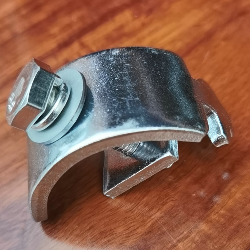 轨道夹子快速夹c型钢工字钢扣轨道夹子镀锌c型轨道滑轮固定夹子