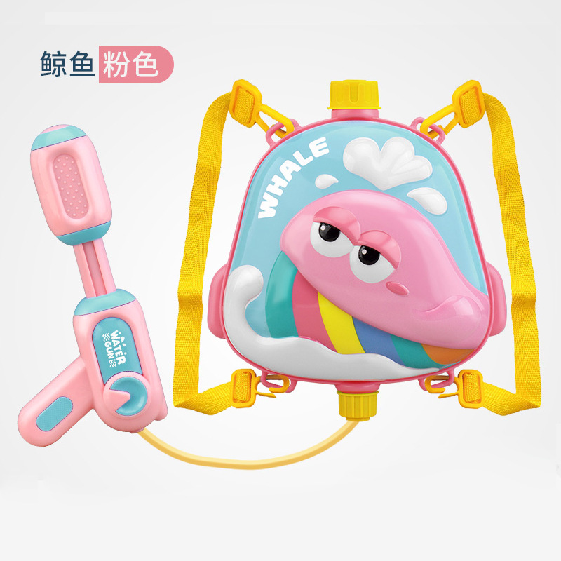 Korean Ins Style Children's Backpack Water Gun Toy Soft Bag Water Bag Beach Water Pistol Water Fight Pull-out Water Gun