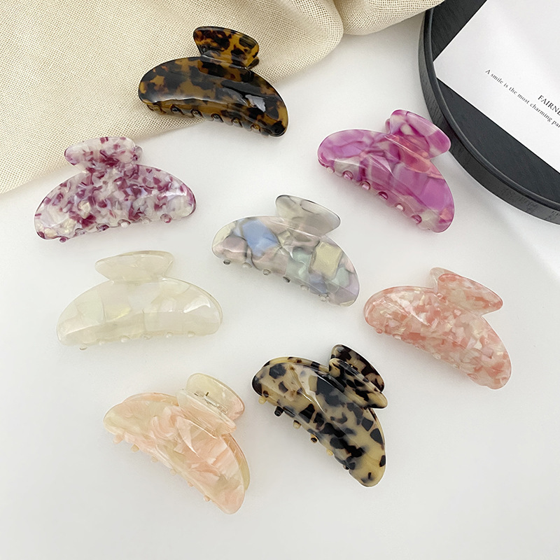 韩版小众高级感醋酸发夹网红女士后脑勺鲨鱼发抓优雅名媛气质发饰