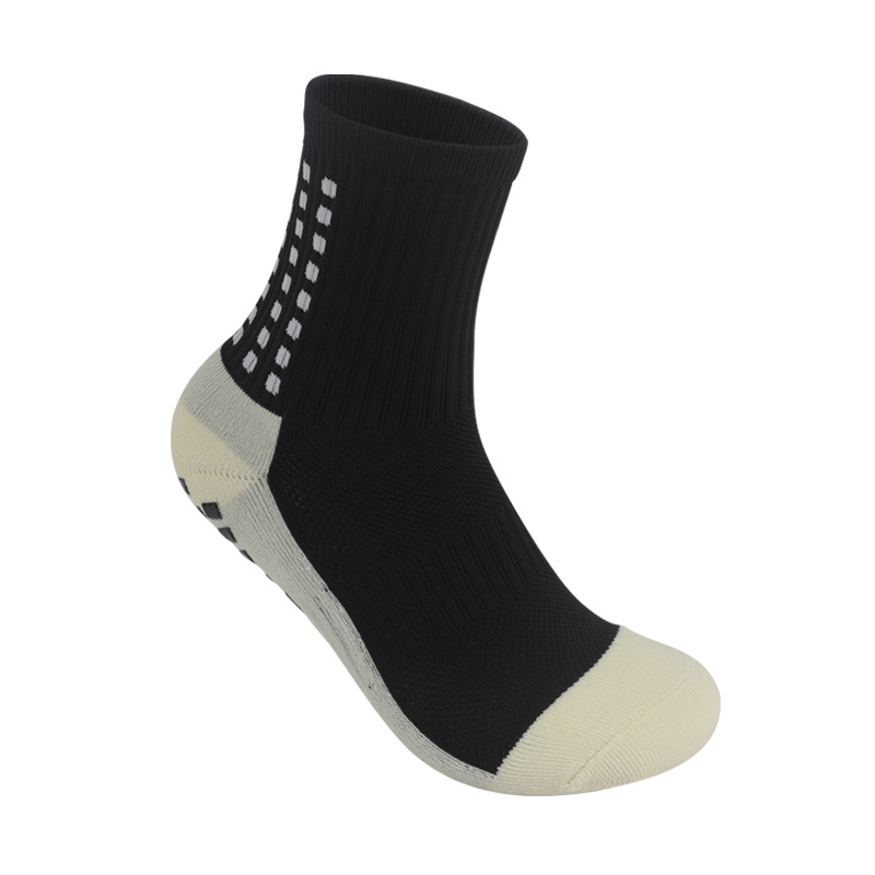 Professional Soccer Socks Thick Terry Socks Running Mid-Calf Adult Glue Dispensing Non-Slip Wear-Resistant Shock-Absorbing Comfortable Moving Socks