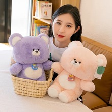 跨境可爱小熊毛绒玩具泰迪熊安抚娃娃薰衣草熊熊床上抱枕儿童礼物