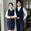 Occupation suit 2021 spring and autumn men and women Vest hotel Reception Waiter Beauty Restaurant KTV coverall