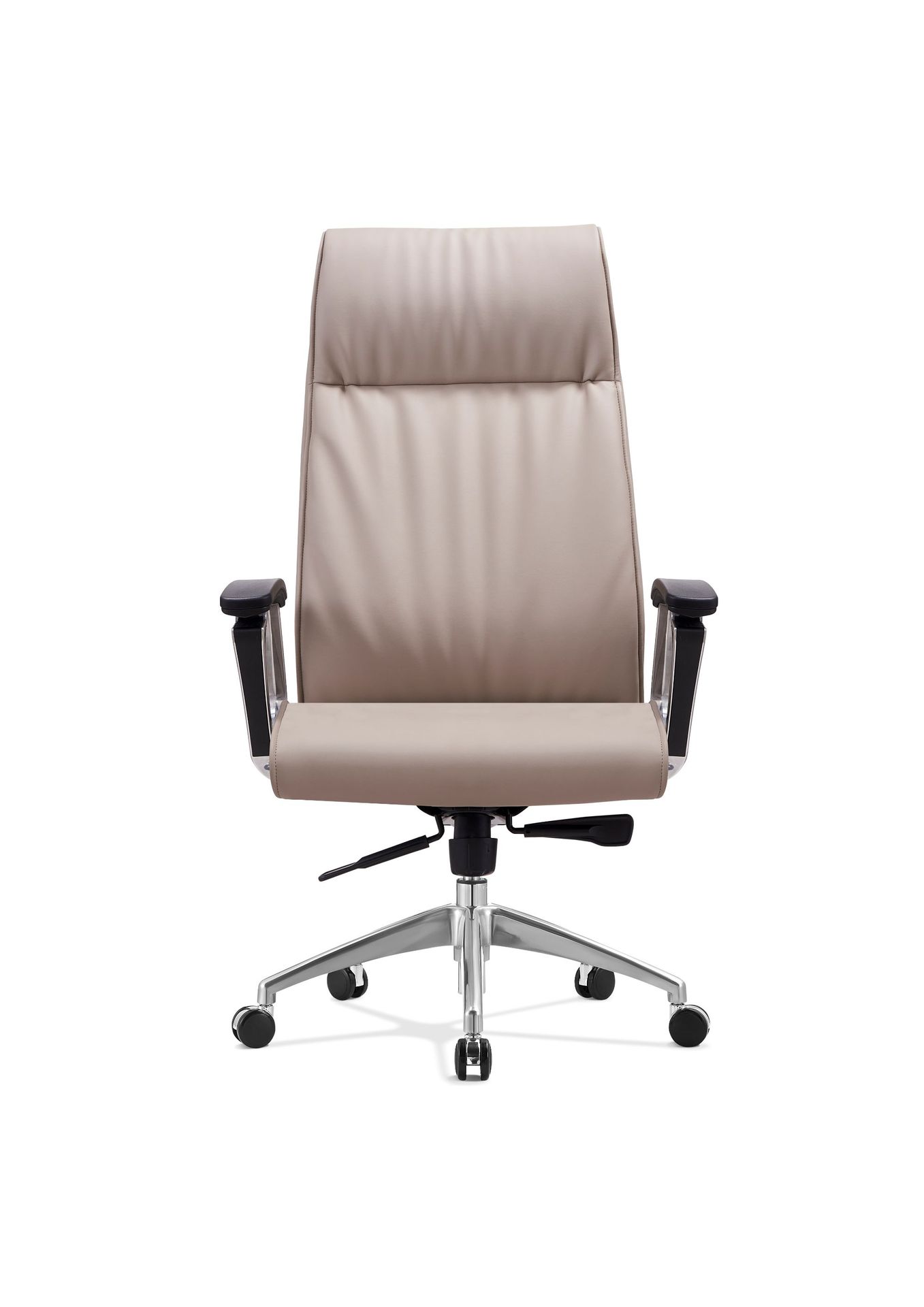 现代简约老板椅塑料面扶手多功能办公椅高端班椅商务办公室接待椅