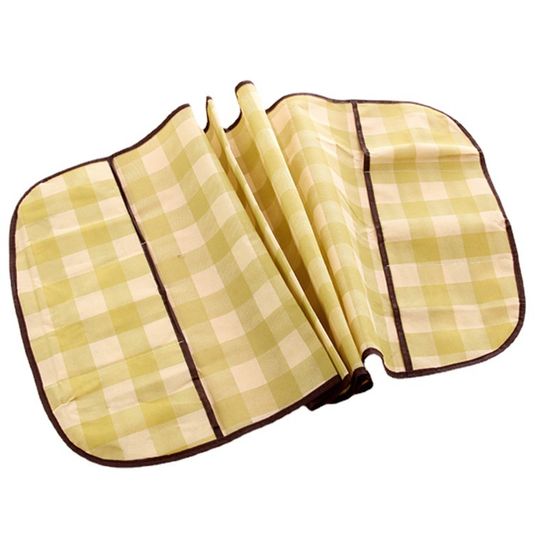 Multi-Purpose Non-Woven Korean Refrigerator Dust Cover Buggy Bag Plaid Refriderator Cover Cover Towel Hanging Storage Bag Wholesale