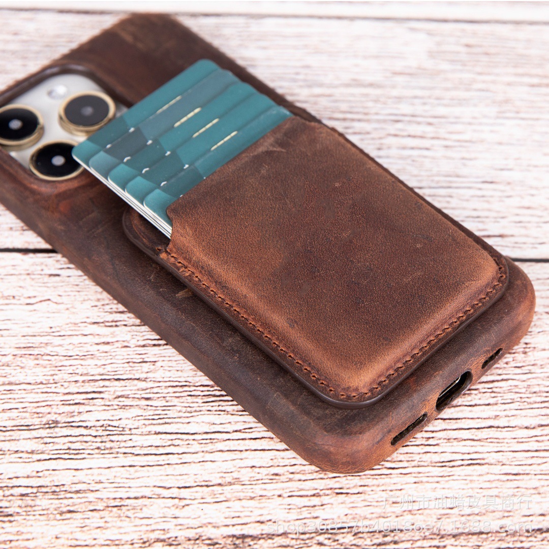 适用于苹果magsafe真皮磁吸卡包 iphone15promax手机卡包-阿里巴巴