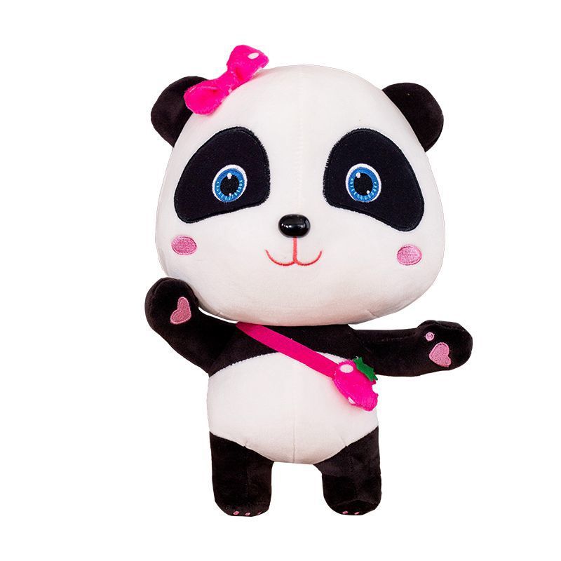 宝宝巴士熊猫公仔毛绒玩具奇奇妙妙可爱布娃娃玩偶小朋友抱枕