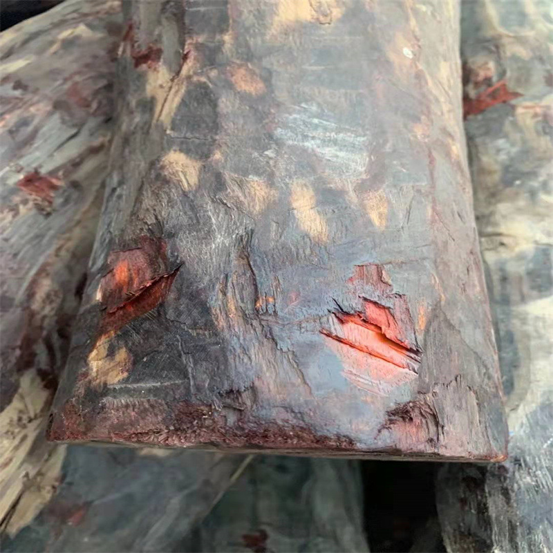 现货赞比亚血檀原木 血檀板材 高油量高密度 用于高档家具工艺品