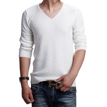 Pure men's sweater stretch long sleeved T-shirt sweater